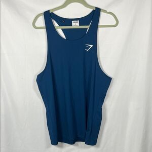 Gymshark Men's Deep Blue Tank Top size M